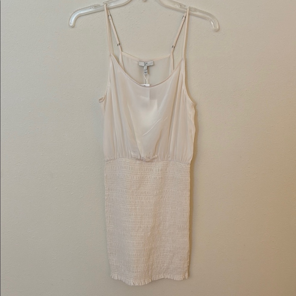 Joie Silk White Cream Mini Dress Size S